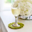 Round Ruffle Velvet Coaster Set (4)