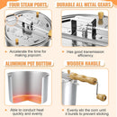 Classic 6-Quart Aluminum Stovetop Popcorn Maker with Hand Crank – Durable Popper Pot for Fresh Homemade Popcorn