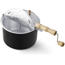 Classic 6-Quart Aluminum Stovetop Popcorn Maker with Hand Crank – Durable Popper Pot for Fresh Homemade Popcorn
