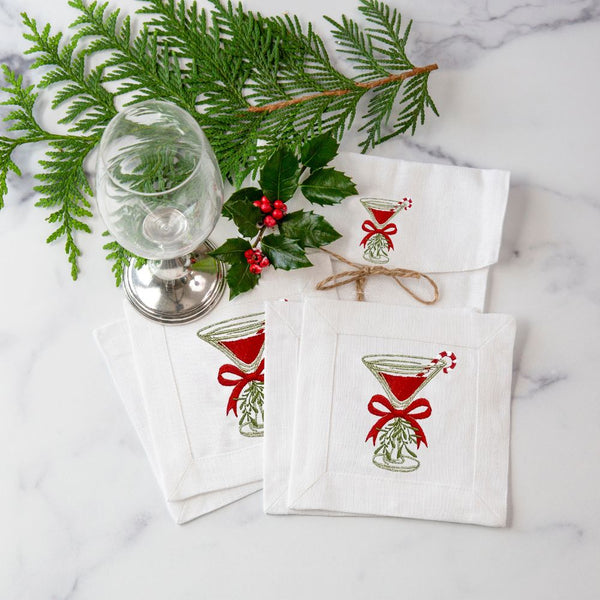 Christmas Cosmo Cocktail Napkin Set