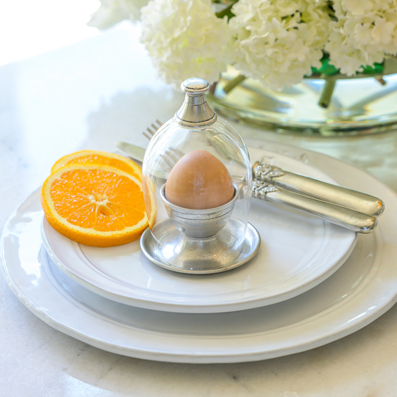 Egg Cup with Glass Cloche - Website Exclusive