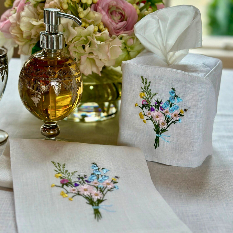 Wildflower Bouquet Tissue Box Cover
