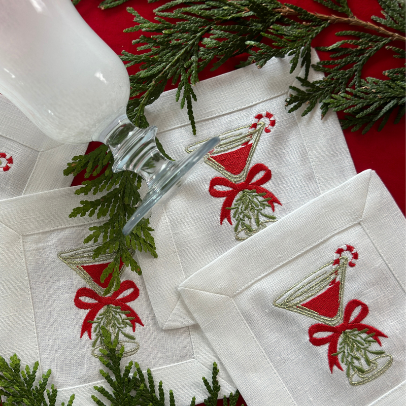 Christmas Cosmo Cocktail Napkin Set