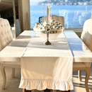 Velvet Table Runner with Ruffle