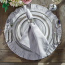 Round Ruffle Linen Placemat - Two Sizes