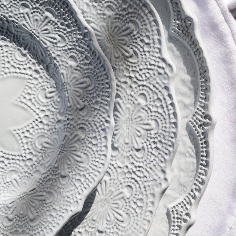 Merletto White Dinner Plate