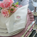 Pink Topiary Large Napkin