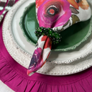 Round Ruffle Linen Placemat - Two Sizes