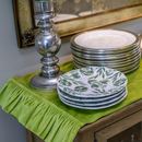 Velvet Table Runner with Ruffle