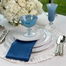 Round Ruffle Linen Placemat - Two Sizes