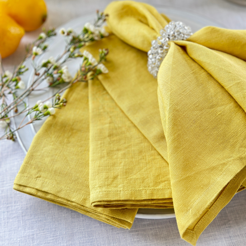 Washed Linen Napkin Set