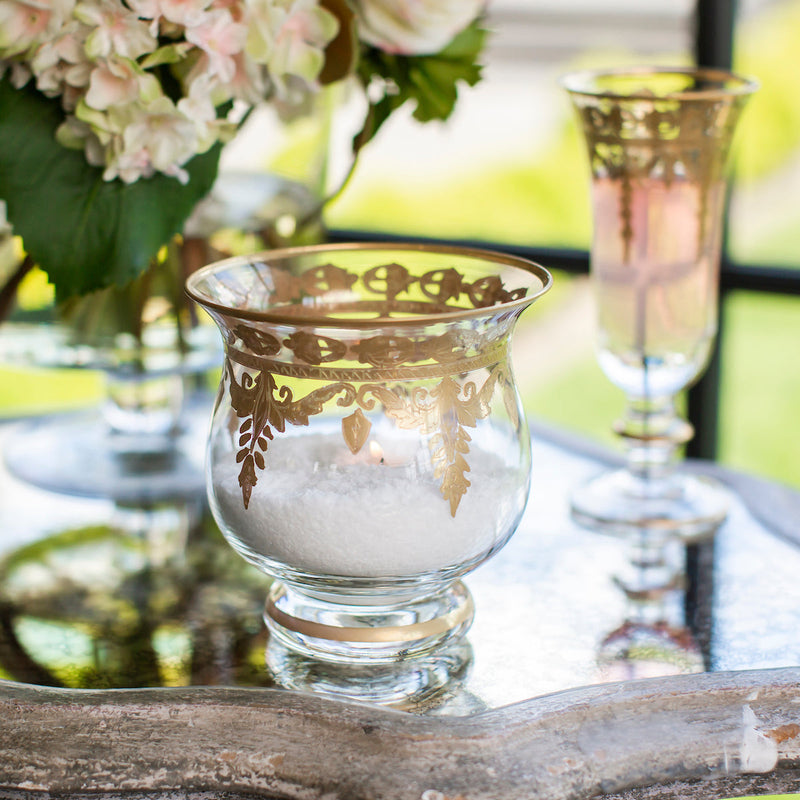 Vetro Gold Candleholder/Vase