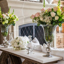 Giovanna Vase with Pewter Stem