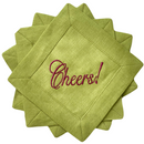 Cheers Linen Cocktail Napkin Set