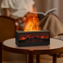 LED Flame Effect Aromatherapy Diffuser – Essential Oil Humidifier with Remote Control for Home & Office