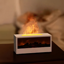 LED Flame Effect Aromatherapy Diffuser – Essential Oil Humidifier with Remote Control for Home & Office
