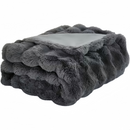 Chic Soft Bubble Plush Faux Fur Blanket | Ultra-Cozy Decorative Throw for Bed, Couch & Living Room | Lightweight, Warm & Washable for All-Season Comfort