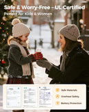 Cute Bear Rechargeable Hand Warmers – 2-Pack Reusable Electric Pocket Heater, Magnetic, Portable for Kids, Teens & Adults, Perfect Gift for Outdoor, Camping & Winter