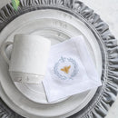 Italian Bee Linen Cocktail Napkin Set